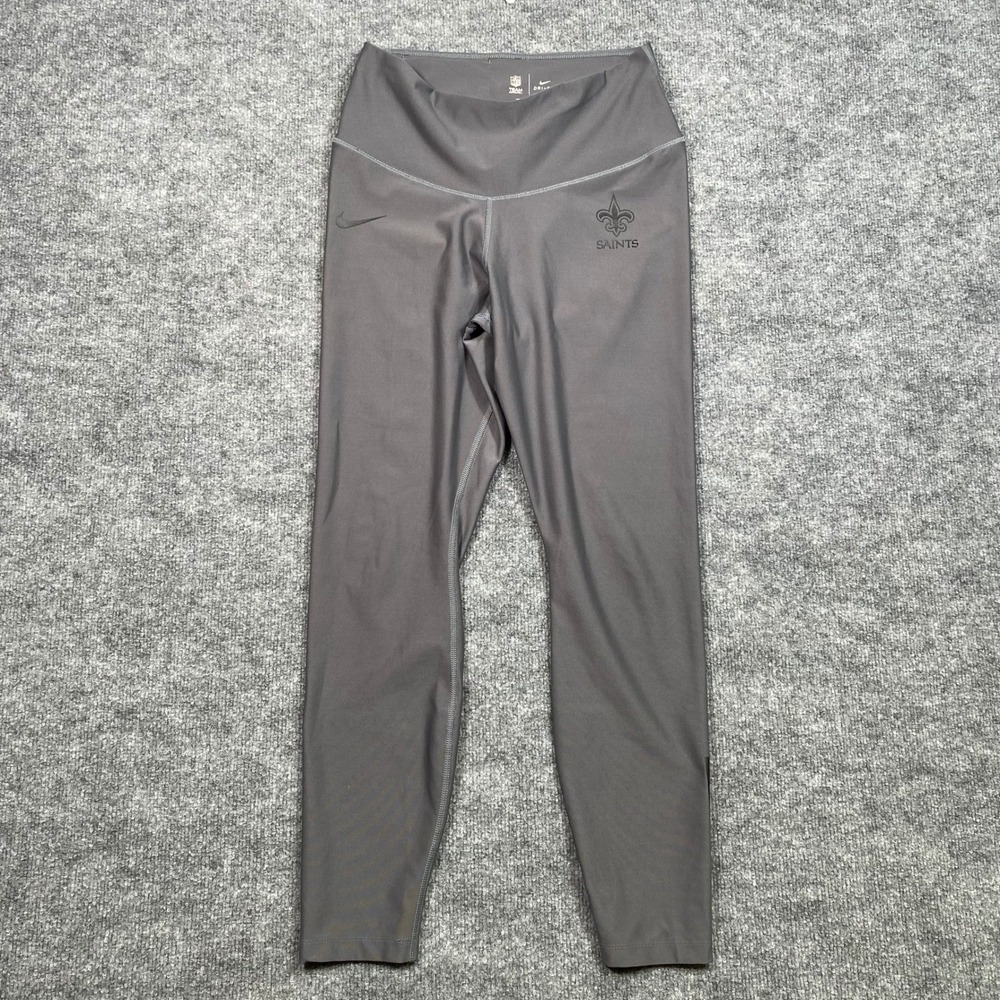 Nike New Orleans Saints Dri-FIT Womens Leggings Gray AR7387-021 Size L